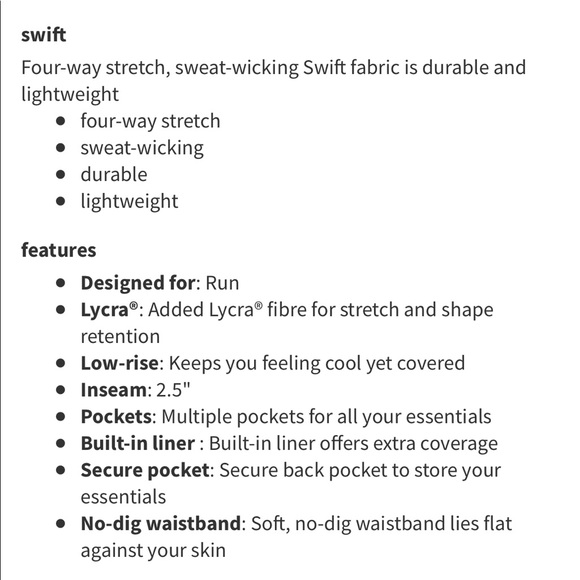 NWT Lululemon Black Speed Up Short 2.5" Lined Size 2 - Picture 10 of 10